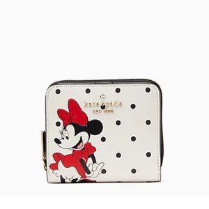 disney x kate spade new york other minnie mouse zip around wallet